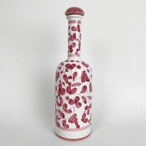 Rare Vintage Starbucks Barista Hand Painted Floral Bottle Cork Cap Lid Rustic